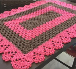 Crochet Rectangular Rug – Free Pattern