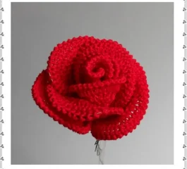 Rose Crochet Flower – Free Pattern