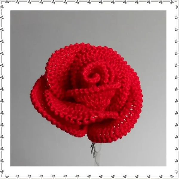 Rose Crochet Flower – Free Pattern