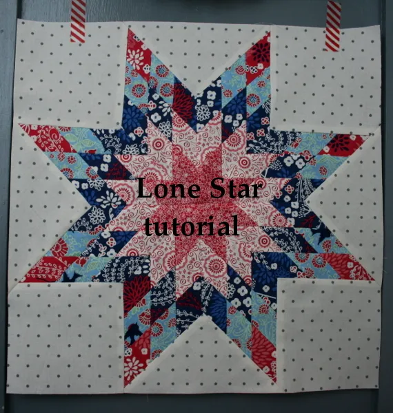Lone Star Quilt Block – Free Pattern