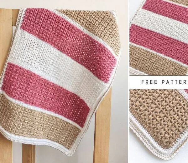 Puff Stitch Baby Blanket – Free Pattern