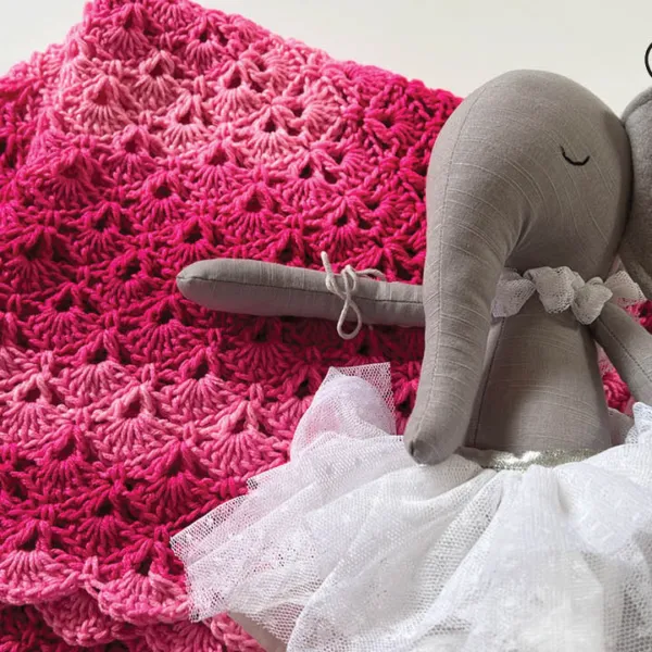 Baby Sea Shells Crochet Blanket – Free Pattern