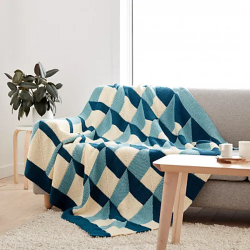 Knit Shadowbox Blanket – Free Pattern