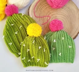 Cactus Beanie – Free Crochet Pattern
