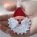 Crochet Santa Ornament – Free Pattern