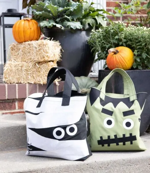 Monster Trick or Treat Totes – Free Pattern