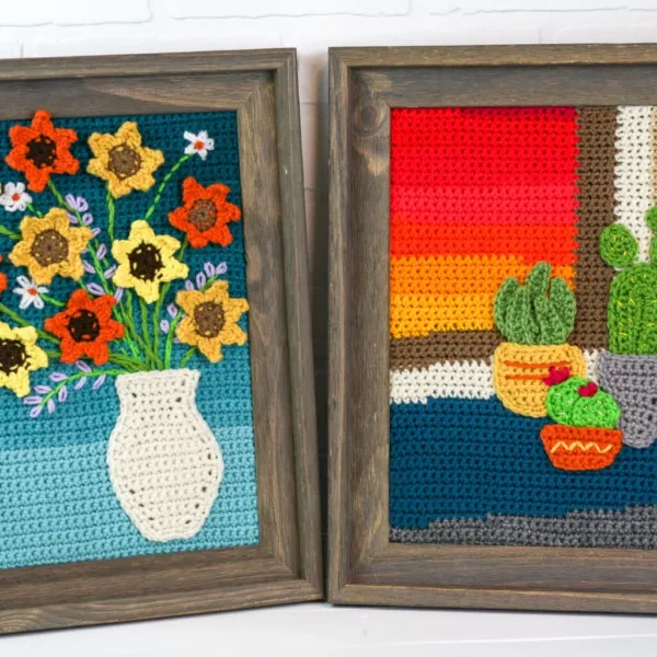 Crochet Paintings Appliques – Free Pattern