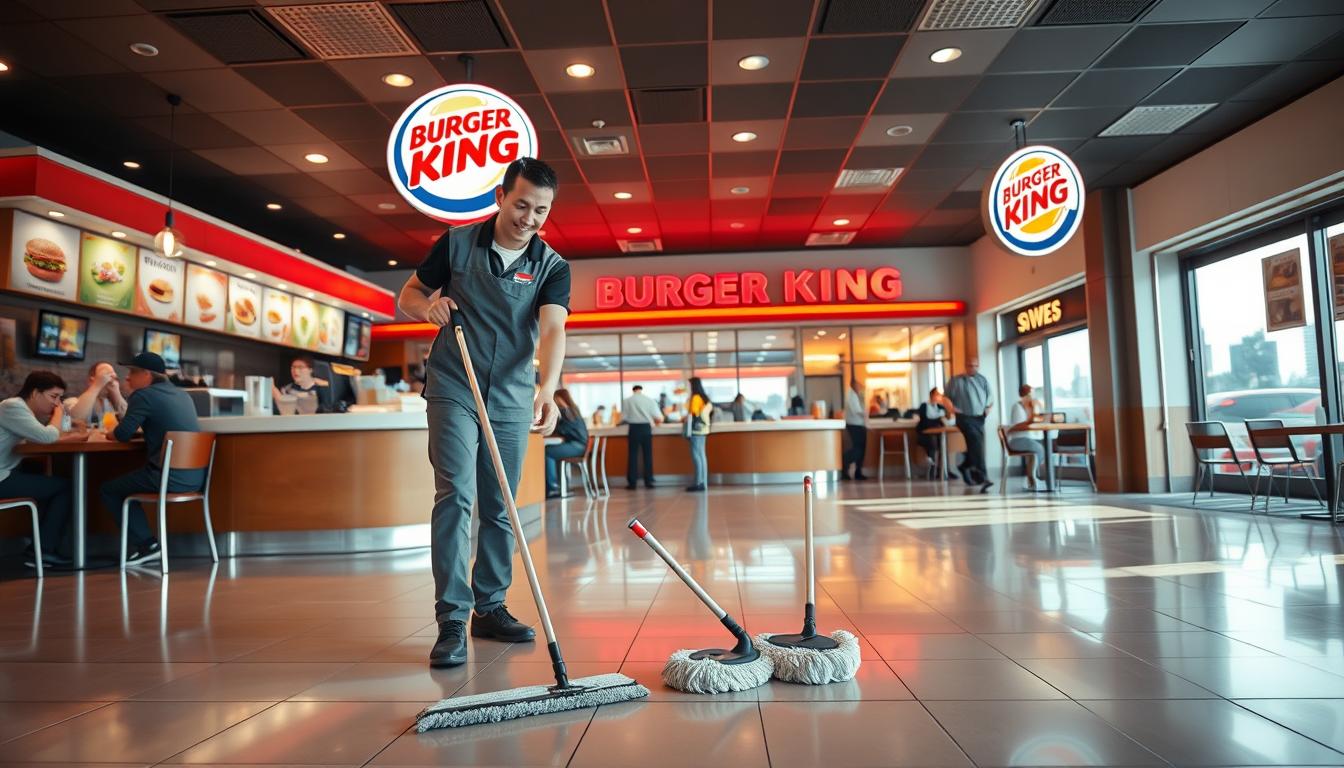 limpeza, higiene, organização, equipe, fast food