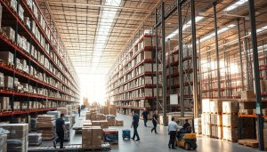 armazém, logística, Auchan, carga, recrutamento
