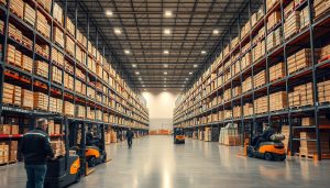 logística, armazém, carga, Intermarché, distribuição