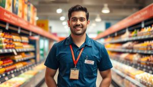 operador, supermercado, vaga, trabalho, Amanhecer